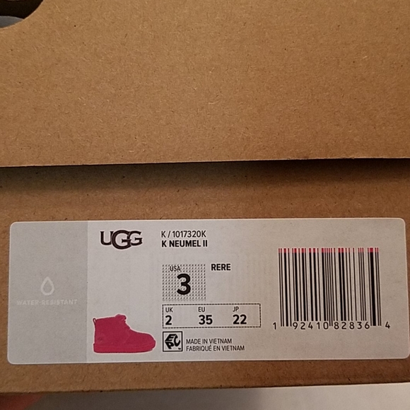 Kids size 3Y (wmns 4.5) Pink Mid Top Ugg boot - Picture 7 of 8